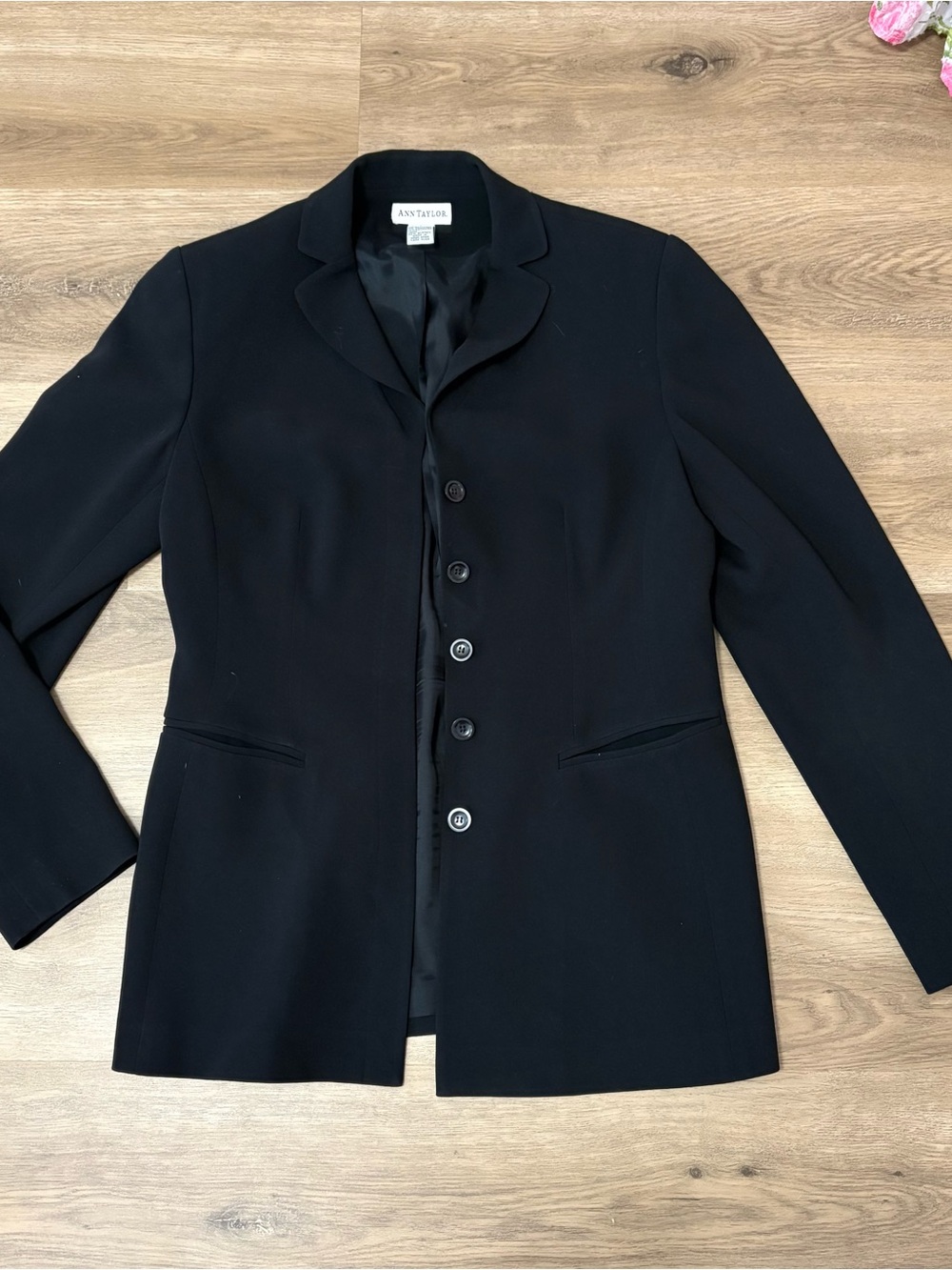 Ann Taylor Black Women's Five-Button Blazer